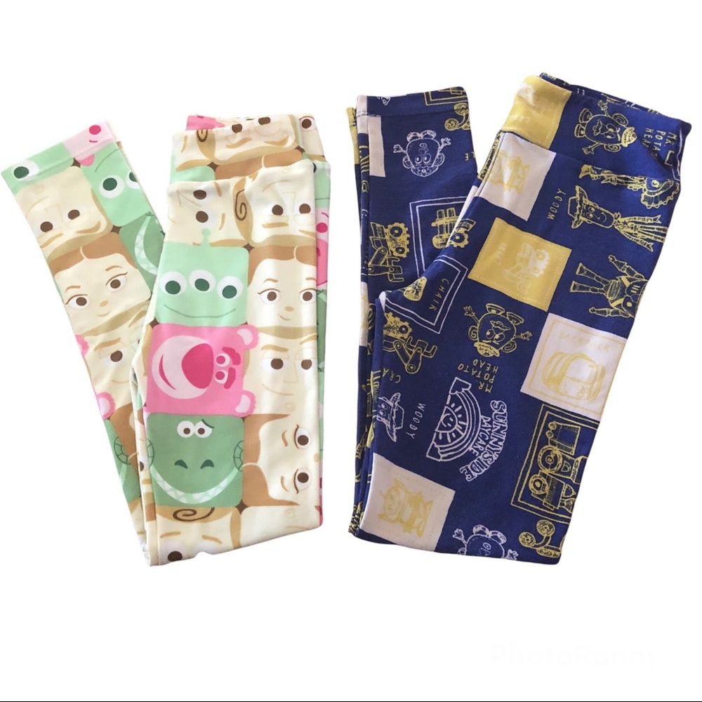Lularoe Disney Toy Story Themed Leggings Sizes 8-14 L/XL Tween